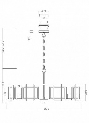 Подвесная люстра Maytoni Bowi H009PL-08G в Чайковском - chaykovskiy.mebel24.online | фото 4