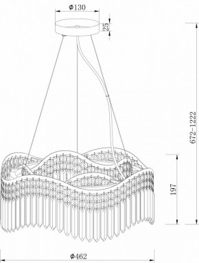 Подвесная люстра Maytoni Gracia DIA201PL-06G в Чайковском - chaykovskiy.mebel24.online | фото 3