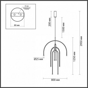 Подвесная люстра Odeon Light Memfi 6633/95L в Чайковском - chaykovskiy.mebel24.online | фото