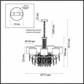 Подвесная люстра Odeon Light Nicole 4886/7 в Чайковском - chaykovskiy.mebel24.online | фото 7