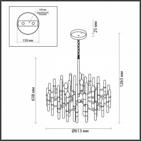 Подвесная люстра Odeon Light Stika 4988/10 в Чайковском - chaykovskiy.mebel24.online | фото 7