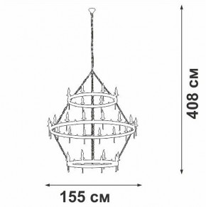Подвесная люстра Vitaluce V1872 V1872-7/16+8+8 в Чайковском - chaykovskiy.mebel24.online | фото 3
