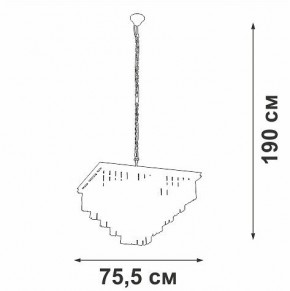 Подвесная люстра Vitaluce V5818 V5818-8/13 в Чайковском - chaykovskiy.mebel24.online | фото 5