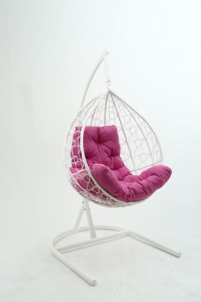 Подвесное кресло Бароло (белый/розовый) в Чайковском - chaykovskiy.mebel24.online | фото