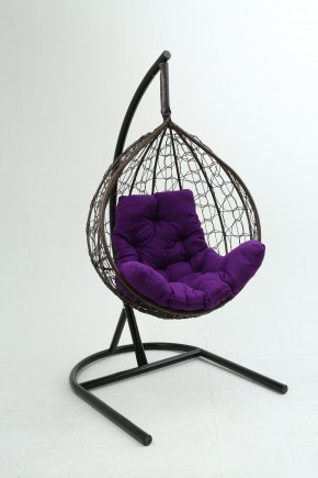 Подвесное кресло Бароло (коричневый/фиолетовый) в Чайковском - chaykovskiy.mebel24.online | фото