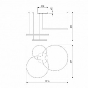 Подвесной светильник Eurosvet Gap 90180/3 сатин-никель в Чайковском - chaykovskiy.mebel24.online | фото 5