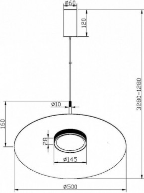 Подвесной светильник Maytoni Halo MOD041PL-L15W3K1 в Чайковском - chaykovskiy.mebel24.online | фото 4