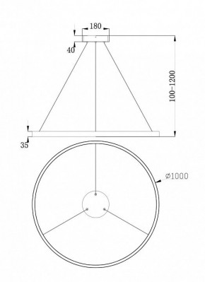 Подвесной светильник Maytoni Rim MOD058PL-L54BS4K в Чайковском - chaykovskiy.mebel24.online | фото 4