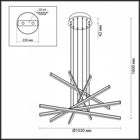 Подвесной светильник Odeon Light Rudy 3890/96L в Чайковском - chaykovskiy.mebel24.online | фото 6