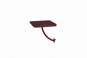 Полка прикроватная квадратная (МилСон) в Чайковском - chaykovskiy.mebel24.online | фото 8