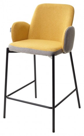 Полубарный стул NYX (H=65cm) VF106 желтый / VF120 серый М-City в Чайковском - chaykovskiy.mebel24.online | фото 1