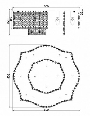 Потолочная люстра Maytoni Dune DIA005CL-10CH в Чайковском - chaykovskiy.mebel24.online | фото 2