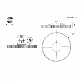 Потолочная люстра ST-Luce Estense SL6203.402.50 в Чайковском - chaykovskiy.mebel24.online | фото 3