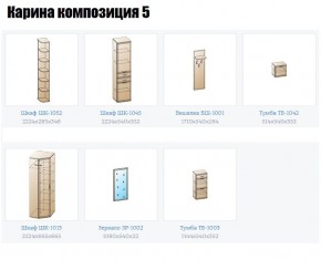 Прихожая Карина (модульная) в Чайковском - chaykovskiy.mebel24.online | фото 2