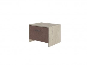 PROxSON Тумба Varna (ЛДСП+ткань Бунратти/Tesla Брауни) 51x40 в Чайковском - chaykovskiy.mebel24.online | фото