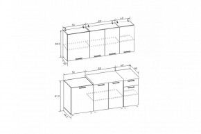 РИО-1 ЛДСП Кухонный гарнитур 1,7 м в Чайковском - chaykovskiy.mebel24.online | фото 7