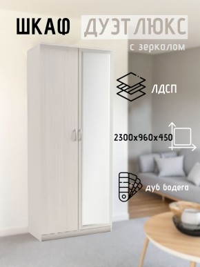 Шкаф 2-х створчатый Дуэт Люкс с зеркалом в Чайковском - chaykovskiy.mebel24.online | фото 5