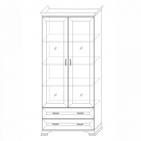 Шкаф (2 стеклодвери) Сиена в Чайковском - chaykovskiy.mebel24.online | фото 6