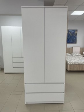 Шкаф 2-ств. с 2 ящиками "Бьянко" в Чайковском - chaykovskiy.mebel24.online | фото 3