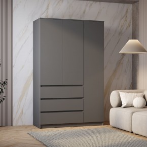 Шкаф 3-х створчатый Симпл ШК-08 (графит) в Чайковском - chaykovskiy.mebel24.online | фото 3