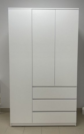 Шкаф 3-ств. с 3 ящиками "Бьянко" в Чайковском - chaykovskiy.mebel24.online | фото 3