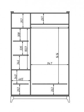 Шкаф для одежды Сабрина (ММ-302-01/03Б) в Чайковском - chaykovskiy.mebel24.online | фото