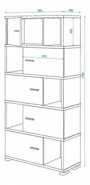 Шкаф комбинированный Домино СБ-30/5 в Чайковском - chaykovskiy.mebel24.online | фото 3