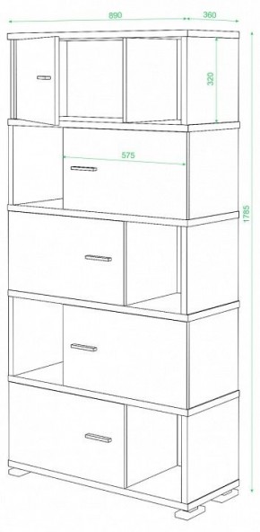Шкаф комбинированный Домино СБ-30/5 в Чайковском - chaykovskiy.mebel24.online | фото 3