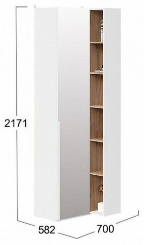 Шкаф комбинированный Порто СМ-393.21.025 в Чайковском - chaykovskiy.mebel24.online | фото 2