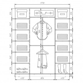 Шкаф-купе ХИТ 22-4-20/2-555 (420) в Чайковском - chaykovskiy.mebel24.online | фото 2