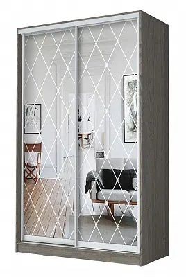 Шкаф-купе ХИТ 24-14-66 РОМБ БОЛЬШОЙ в Чайковском - chaykovskiy.mebel24.online | фото