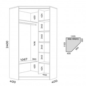Шкаф-купе ХИТ-У-24-4-55 в Чайковском - chaykovskiy.mebel24.online | фото 3