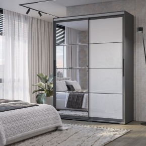 Шкаф-купе Крафт-6 1.6 м ШКК-06 (графит) в Чайковском - chaykovskiy.mebel24.online | фото