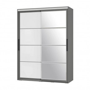 Шкаф-купе Крафт-6 1.6 м ШКК-06 (графит) в Чайковском - chaykovskiy.mebel24.online | фото 3