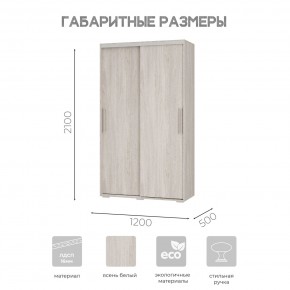 Шкаф-купе ШКК-11 (ясень белый) в Чайковском - chaykovskiy.mebel24.online | фото 7