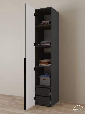Шкаф Linnea MHR-1-4 2050х400х510 (Графит-М 11.1.25) в Чайковском - chaykovskiy.mebel24.online | фото 5