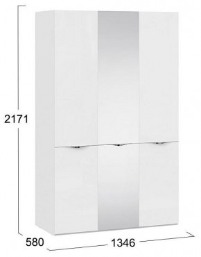 Шкаф платяной Глосс СМ-319.07.432 в Чайковском - chaykovskiy.mebel24.online | фото 4