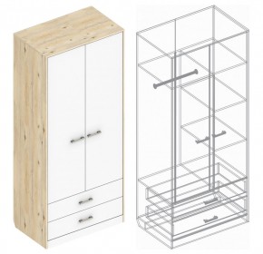 Шкаф "Милана" 2-х створчатый с 2 ящиками в Чайковском - chaykovskiy.mebel24.online | фото 3