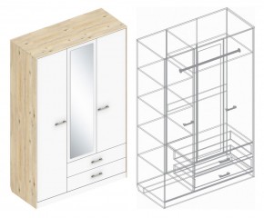 Шкаф "Милана" 3-х створчатый с 2 ящиками в Чайковском - chaykovskiy.mebel24.online | фото 3
