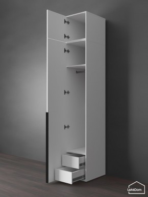 Шкаф с антресолью Linnea MHR-1A-3 2450х400х510 (Белый-М 11.1.1) в Чайковском - chaykovskiy.mebel24.online | фото 6