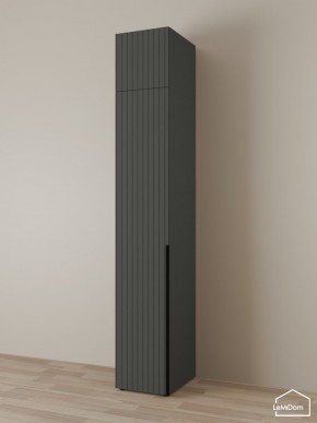Шкаф с антресолью Linnea MHR-1A-3 2450х400х510 (Графит-М 11.1.25) в Чайковском - chaykovskiy.mebel24.online | фото 1