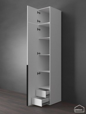 Шкаф с антресолью Linnea MHR-1A-4 2450х400х510 (Белый-М 11.1.1) в Чайковском - chaykovskiy.mebel24.online | фото 5