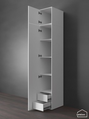 Шкаф с антресолью Linnea MHR-1POA-4 2450х400х510 (Белый-М 11.1.1) в Чайковском - chaykovskiy.mebel24.online | фото 5