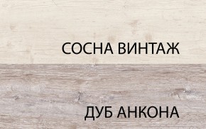 Шкаф с витриной 1V1D1S, MONAKO, цвет Сосна винтаж/дуб анкона в Чайковском - chaykovskiy.mebel24.online | фото 3