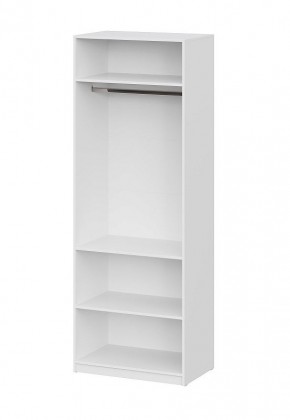 Шкаф ШК-5 + 2 полки (800) Белый текстурный в Чайковском - chaykovskiy.mebel24.online | фото 3