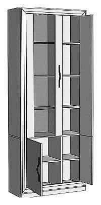 Шкаф-витрина Нобиле ШВтВ-ФСД-ФГК в Чайковском - chaykovskiy.mebel24.online | фото 2