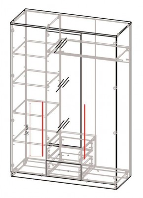 Спальный гарнитур Роксана (модульный) ЯШС в Чайковском - chaykovskiy.mebel24.online | фото 5