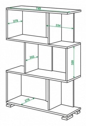 Стеллаж Домино нельсон СЛ-5-3 в Чайковском - chaykovskiy.mebel24.online | фото 2