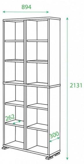 Стеллаж Домино ПУ-30-1 в Чайковском - chaykovskiy.mebel24.online | фото 2
