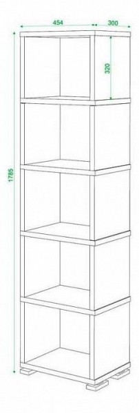 Стеллаж Домино СБ-15/5 в Чайковском - chaykovskiy.mebel24.online | фото 2
